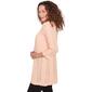 Petite Emaline Sunset Key 3/4 Sleeve Solid Open Cardigan - image 3