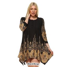 Plus Size White Mark Shift Dress