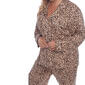 Plus Size White Mark Leopard Long Sleeve Pajama Set - image 4