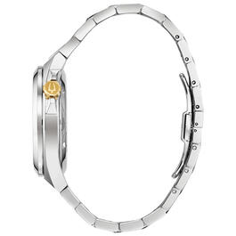 Mens Bulova Maquina Automatic Steel Bracelet Watch - 98A224