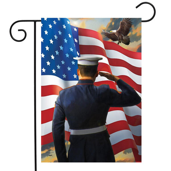 America's Heroes Military Garden Flag - image 