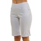 Womens Zac & Rachel Pull On Solid Cuffed Hem Bermuda Shorts - image 3