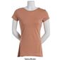 Juniors Aveto Short Sleeve Basic Crew Neck Cap Sleeve Tee - image 11