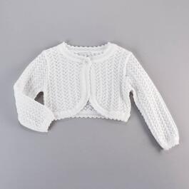 Baby Girl &#40;12-24M&#41; Rare Editions Crochet Knit Cardigan