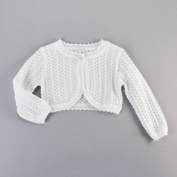 Toddler Girl Rare Editions Crochet Knit Cardigan - image 