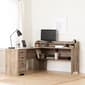 South Shore Versa L-Shaped Weathered Oak Desk - image 2