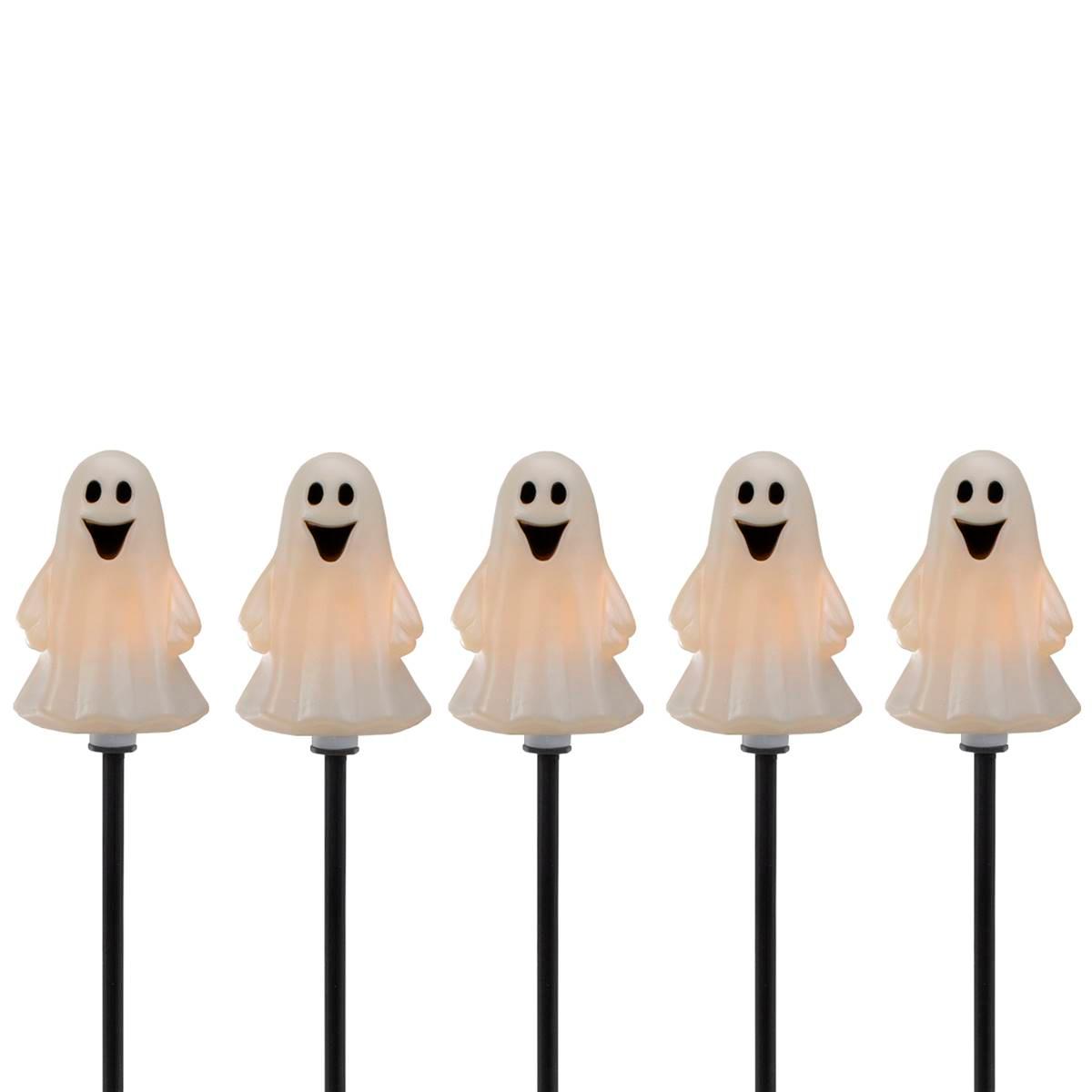 Northlight Seasonal Ghost Shaped Halloween Pathway Markers