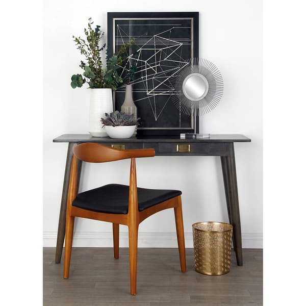 9th & Pike® Glam Round Metal Waste Basket