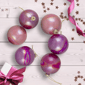 Northlight 6ct. Pink Shiny Glass Ball Christmas Ornaments - image 1