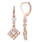 You''re Invited Crystal & Diamond Drop Leverback Earrings - image 1