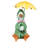 Northlight Sitting Duck in Raincoat Outdoor Garden Statue - image 2