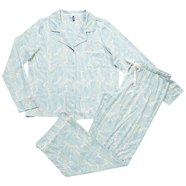 Womens IZOD® Long Sleeve Palm Long Leg Pajama Set - image 