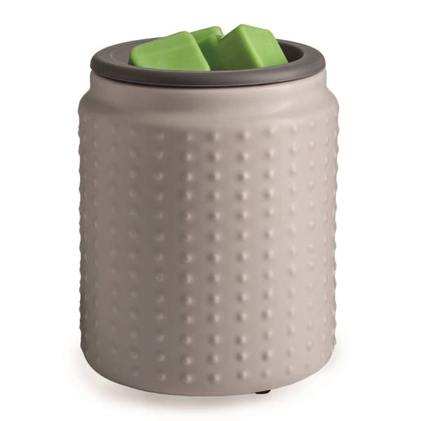 Candle Warmers Etc. Gray Hobnail Flip Dish Wax Warmer - image 