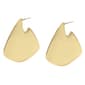 Steve Madden Geometric Gold Statement Hoop Earrings - image 2