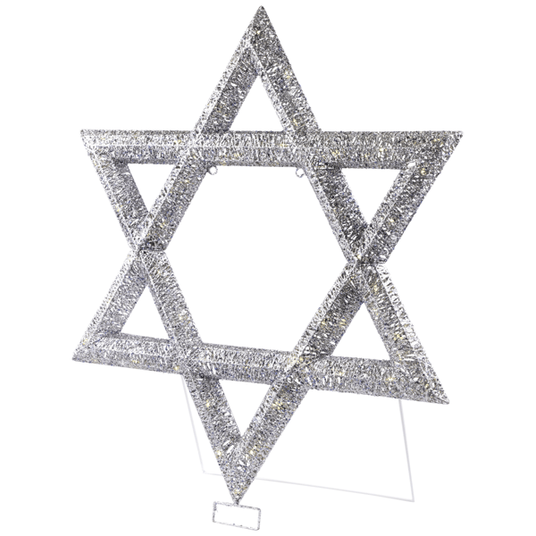 Northlight LED Sequined Star of David Hanukkah Outdoor Decoration