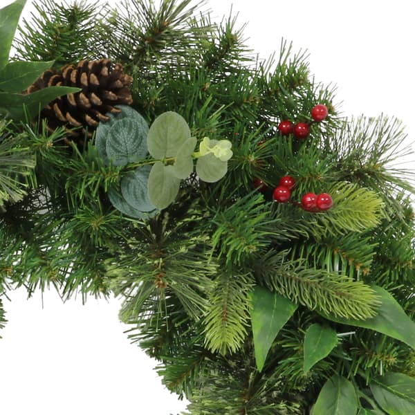 Puleo International 24in. Decorated Christmas Wreath