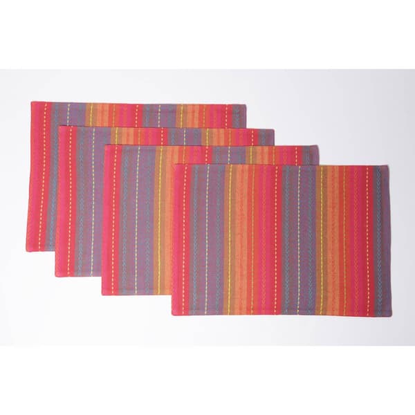Phoenix Stripe Dobby Placemats - Set of 4 - image 