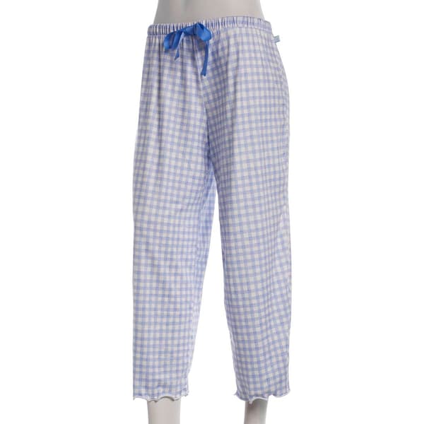 Petite Jessica Simpson Gingham Capri Pajama Pants