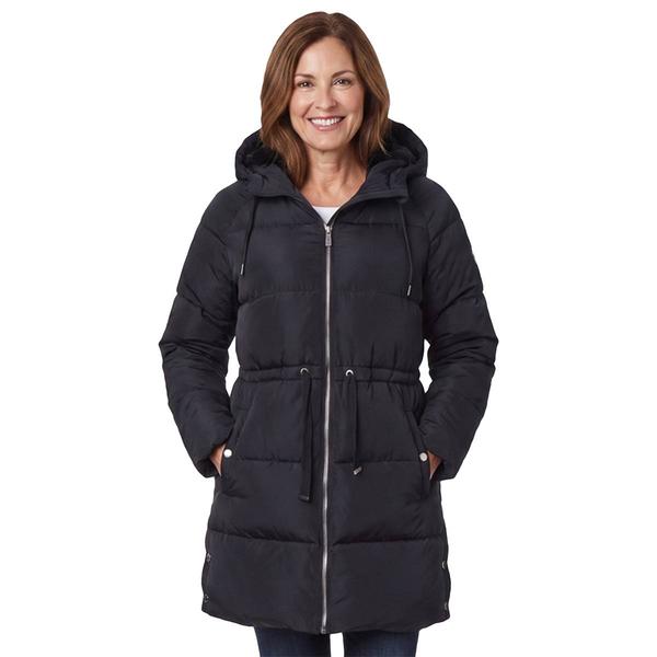 Womens Nicole Miller Twill Puffer Coat - image 