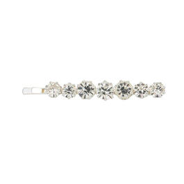 Roman Alice Looking Glass Silver-Tone Glass Hair Clip