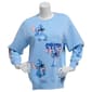 Juniors C-Life Stitch & Angel Front Back Screen Sweatshirt - image 1