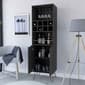 FM FURNITURE Sheffield H Bar Black Cabinet - image 3