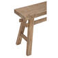 9th & Pike&#174; Brown Mahogany Rustic Bench - image 3