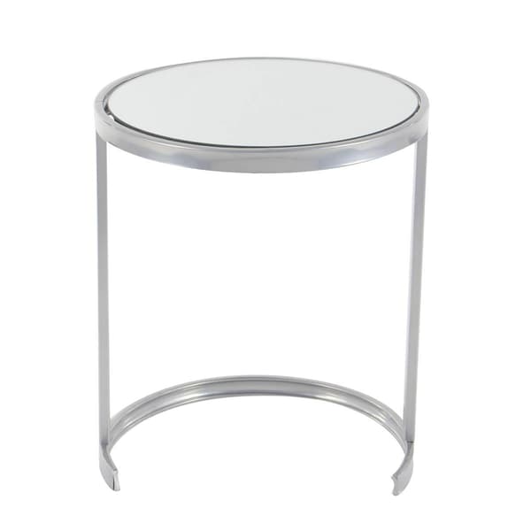 9th & Pike® Silver Tin Contemporary Accent Table - Set of 3