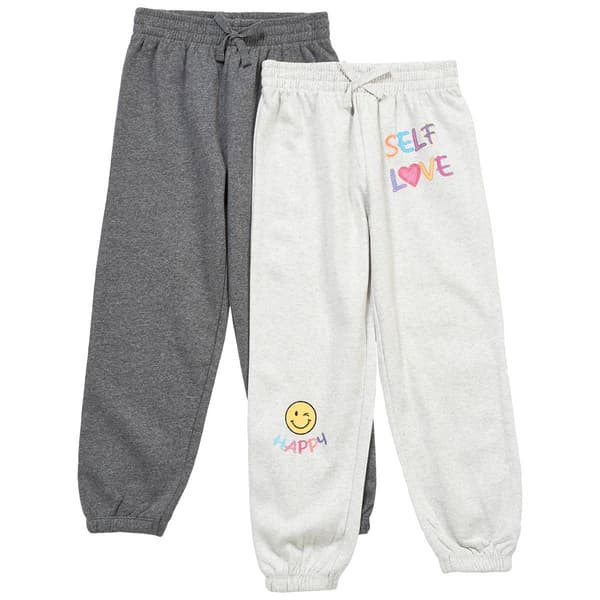 Girls (4-6x) Sweet Butterfly(R) 2pk. Marled/Self Love Joggers