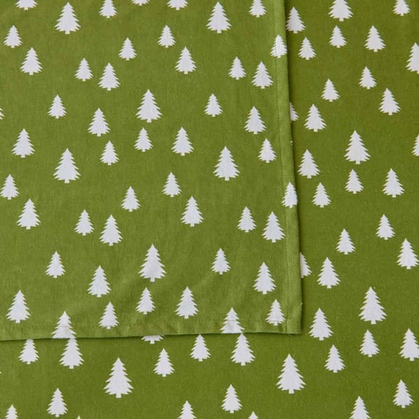 Freshfolds Premium Cotton Flannel Little Trees 4pc. Sheet Set