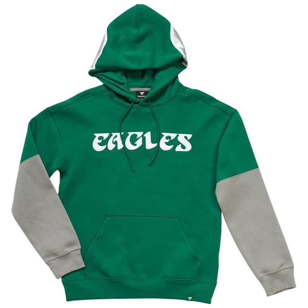 Mens Fanatics Eagles Helmet Color Block Hoodie