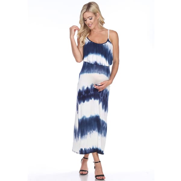 Womens White Mark Malea Maternity Maxi Dress - image 