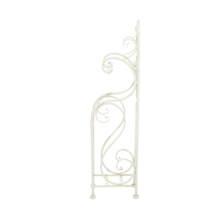 9th & Pike® Cream Iron Traditional Toilet Paper Towel Holder