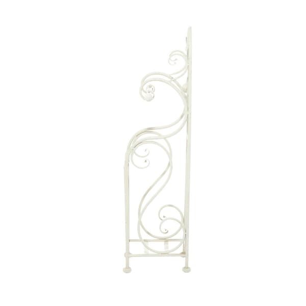 9th & Pike&#174; Cream Iron Traditional Toilet Paper Towel Holder
