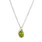 Gemstone Classics(tm) Created Peridot 10ky & Sterling Silver Pendant - image 1