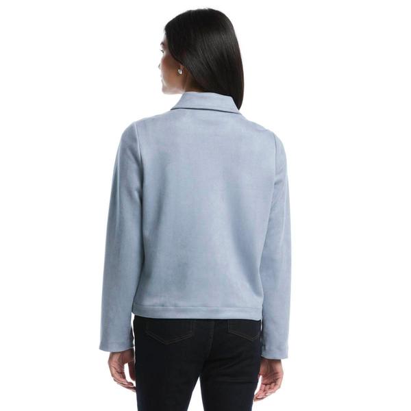 Petite Rafaella® Solid Patch Pocket Suede Jacket