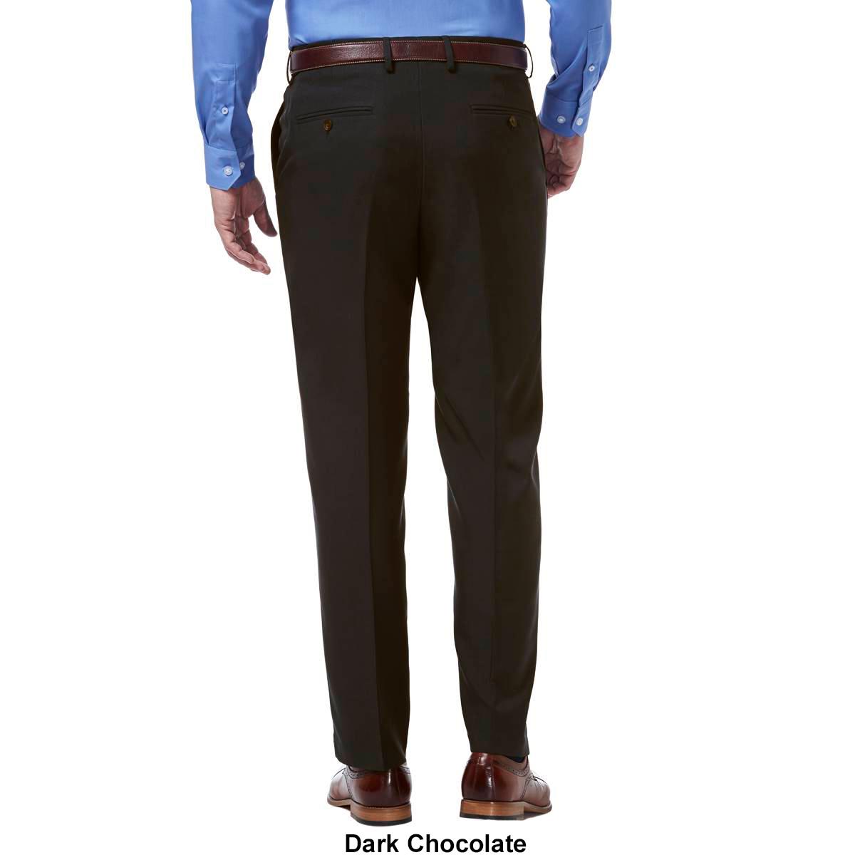 Mens Haggar® Premium Comfort Classic Fit Flat Front Dress Pants
