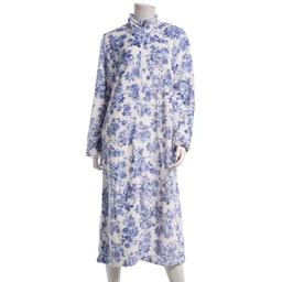 Womens Laura Ashley(R) Long Sleeve Robe with Inside Pockets