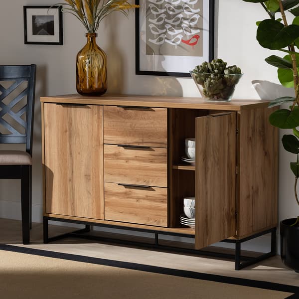 Baxton Studio Reid Modern 2 Drawer Sideboard Buffet