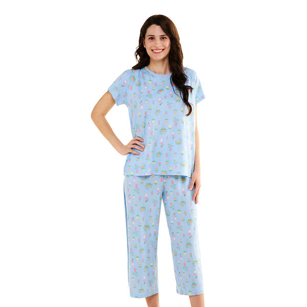 Womens Orchid Cloud Knit Garden Party Pajama Set - image 