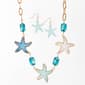 Ashley Cooper(tm) Gold Plated Blue Stone Oval Link Necklace & Earri - image 1