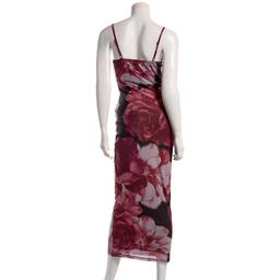 Juniors Madden Girl Floral Mesh Lace Trim Midi Dress