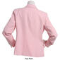 Womens Kasper One Button Stretch Crepe Collar Jacket - image 2