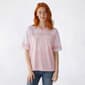 Juniors Derek Heart Mesh Oversized Boxy Football Tee - image 1