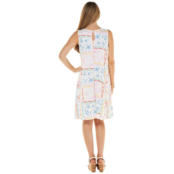 Womens Harlow & Rose Sleeveless Coastal Shift Dress