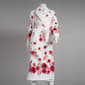 Womens Jasmine Rose Floral Border Shawl Robe - image 4