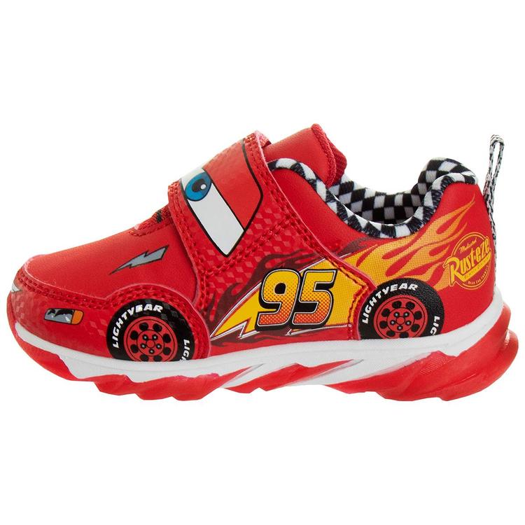 Little Boys Disney Pixar Cars Lightning McQueen Light Up Sneakers