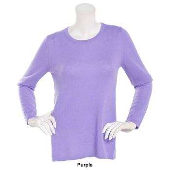 Womens Preswick u0026 Moore Long Sleeve Jewel Neck Cashmere Sweater - Boscov's