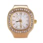 Womens Gold-Tone White Square Dial Ring Watch - GRWS2BV-01 - image 1