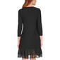 Womens Tommy Hilfiger 3/4 Sleeve Jersey Ruffle Hem A-Line Dress - image 4
